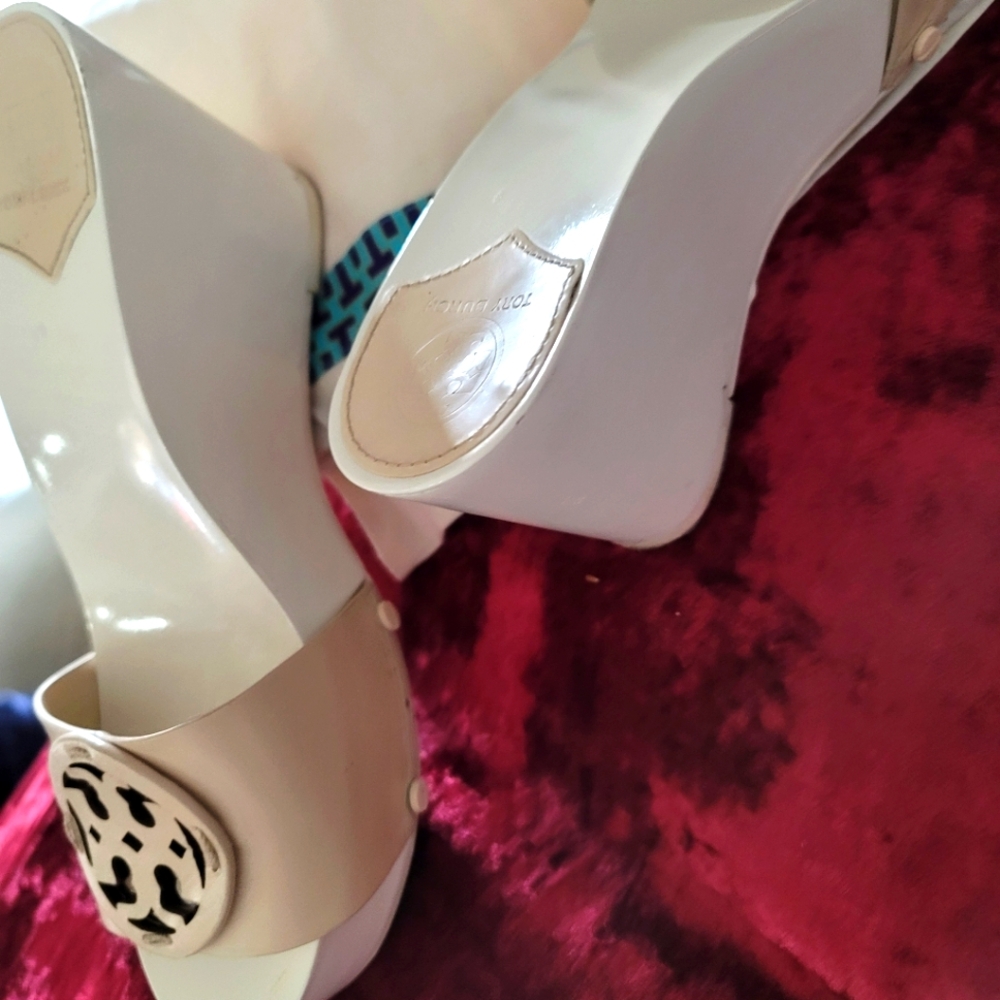 Tory Platform Slide Wedges - image 4